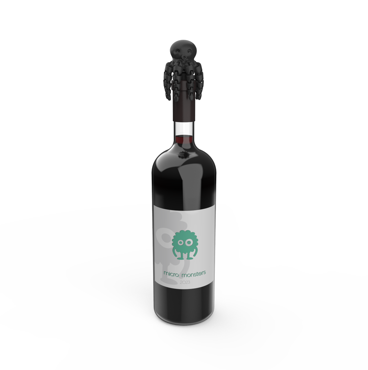 Octopus wine stopper wine product fresh wine wijnstopper flessenstopper kado duurzaam gerecycled cadeau gift nieuw